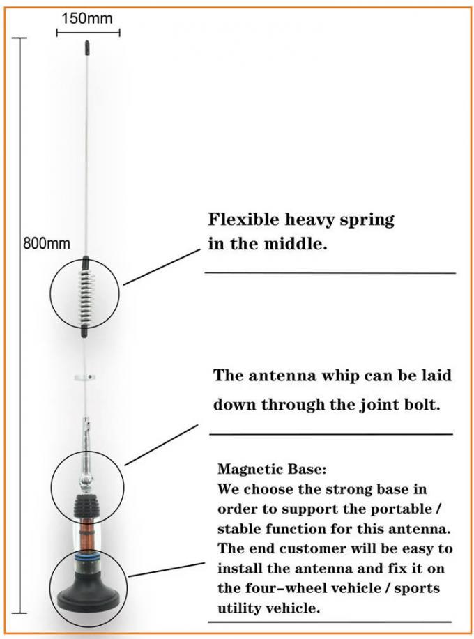 26 - 28 MHz Radio dalekiego zasięgu Antena CB do samochodów / ciężarówek 1