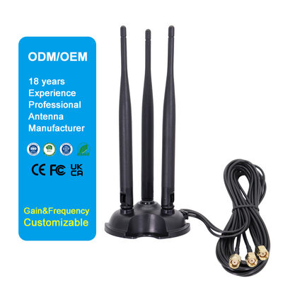 Antena WiFi dwuzakresowa 2,4G 5,8G Omni o wysokim zysku, antena Omni 8dBi do routera WiFi i karty sieciowej bezprzewodowej