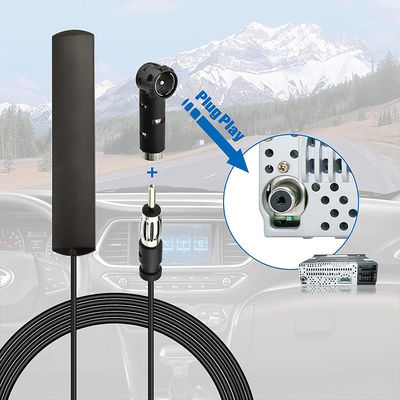 DIN Plug Adhesive Patch Automobile ukryty anteną radiową AM FM dla pojazdów