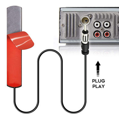 DIN Plug Adhesive Patch Automobile ukryty anteną radiową AM FM dla pojazdów
