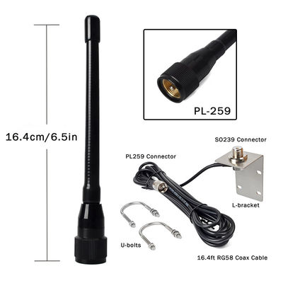 Stubby VHF Marine Antenna Aerial 156-163Mhz Walkie-talkie Antenny dla Łodzi Pontoon Żaglowiec Jacht Radio morski