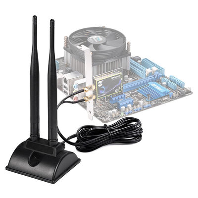 2.4GHz 5GHz Dual Band antenowa Komunikacja bezprzewodowa WiFi Antenna SMA Magnetyczna baza do karty sieciowej PCI-E Router adapter USB