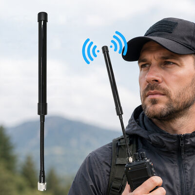 Antena taktyczna CS 433-510MHz o wysokim zysku do radiotelefonów dwukierunkowych UV-K5, UV-K58, UV-K6 i innych ręcznych radiotelefonów dwukierunkowych