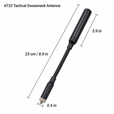 Taktyczna antena bumerang, podwójny zakres 144/430MHz Przenośna antena radiowa z opcjonalnym interfejsem SMA