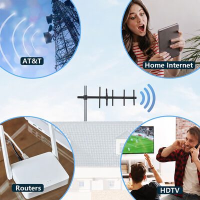 GSM Yagi Antenna 9dBi Wysoki zysk zewnętrzny 3G 4G Yagi Antenna Polaryzacja pionowa/horyzontalna dla wzmacniania sygnału komórkowego