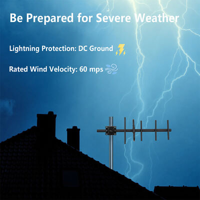 GSM Yagi Antenna 9dBi Wysoki zysk zewnętrzny 3G 4G Yagi Antenna Polaryzacja pionowa/horyzontalna dla wzmacniania sygnału komórkowego