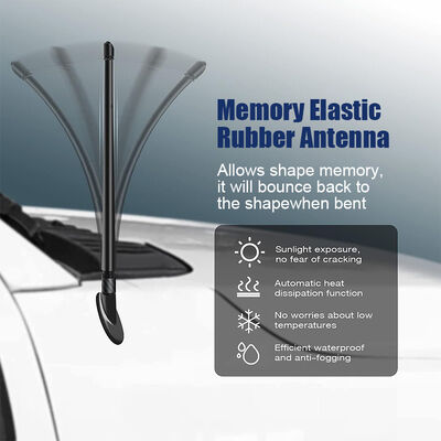 Zoptymalizowana uniwersalna antena radiowa CB Rubber Pickup Truck z zakresem częstotliwości 7-50 MHz, wzmocnienie 5 dBi, antena samochodowa Premium