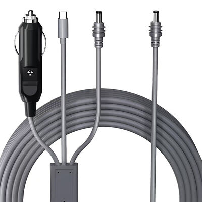 Starlink Mini Adapter samochodowy 12V2A Koaksialny ładowarka Cig Lighter Kabel wodoodporny Wbudowany stabilny układ zasilania Chip podwójny PD45W USB